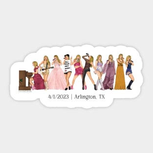 4/1 Arlington Iconic Outfits Era Lineup Sticker